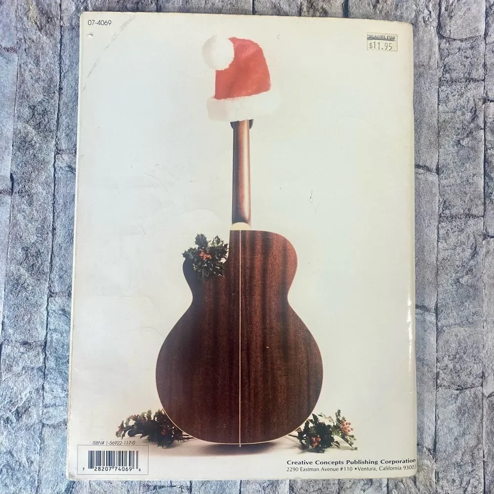 Santa And His 6 String Vintage 1996 Guitar Music Book Paperback